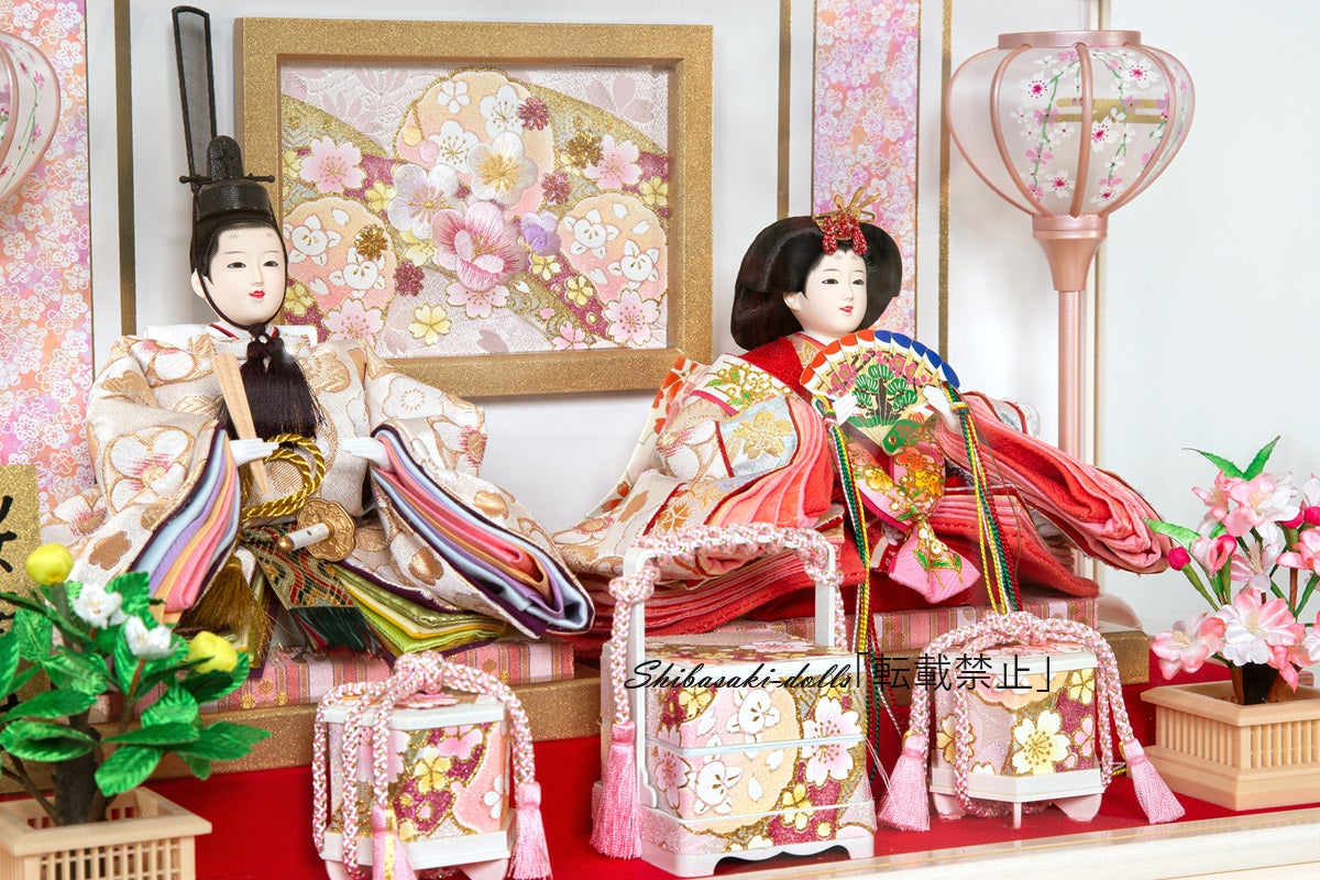 「桜華雛」親王ケース飾り