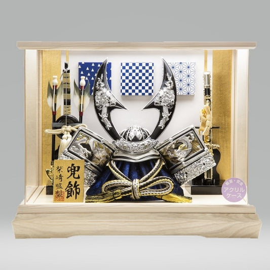 兜ケース飾り「藍伝統文様」