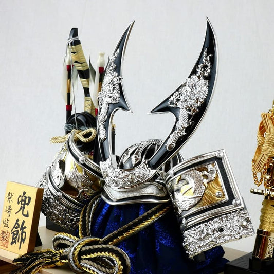 兜ケース飾り「藍伝統文様」