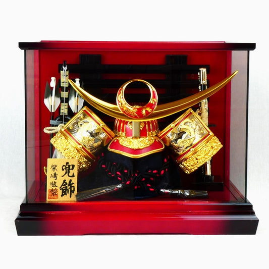 「真紅日輪」兜ケース飾り