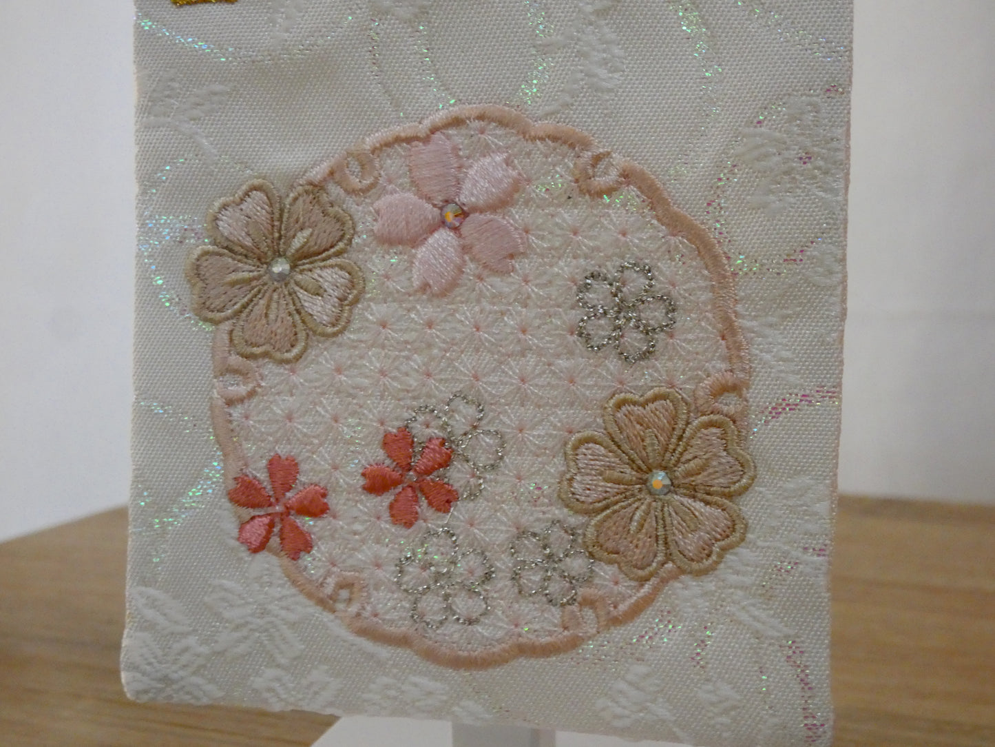 ミニ刺繍お名前旗「雪花」