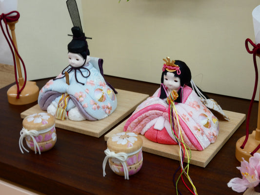 プレミアムコンパクト 木目込み親王飾り №3