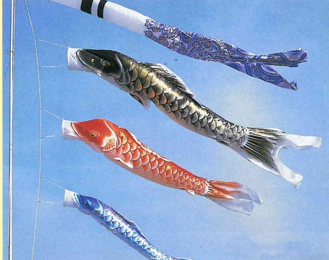 鯉のぼり「祥寿」3匹6点 5mセット