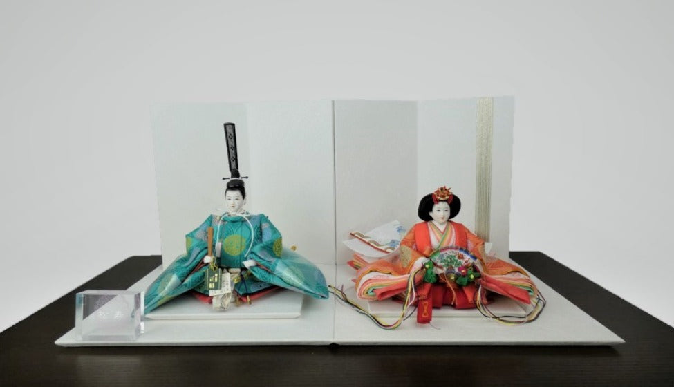 小出松寿作 正絹衣裳 御雛親王飾り 3041
