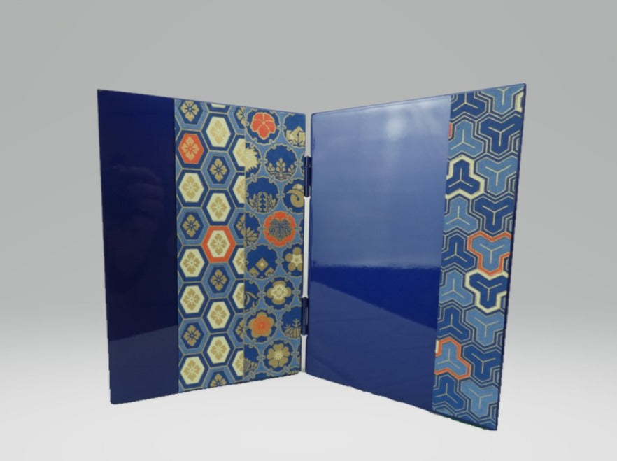 プレミアムコンパクトシリーズ 御兜収納飾り「藍」