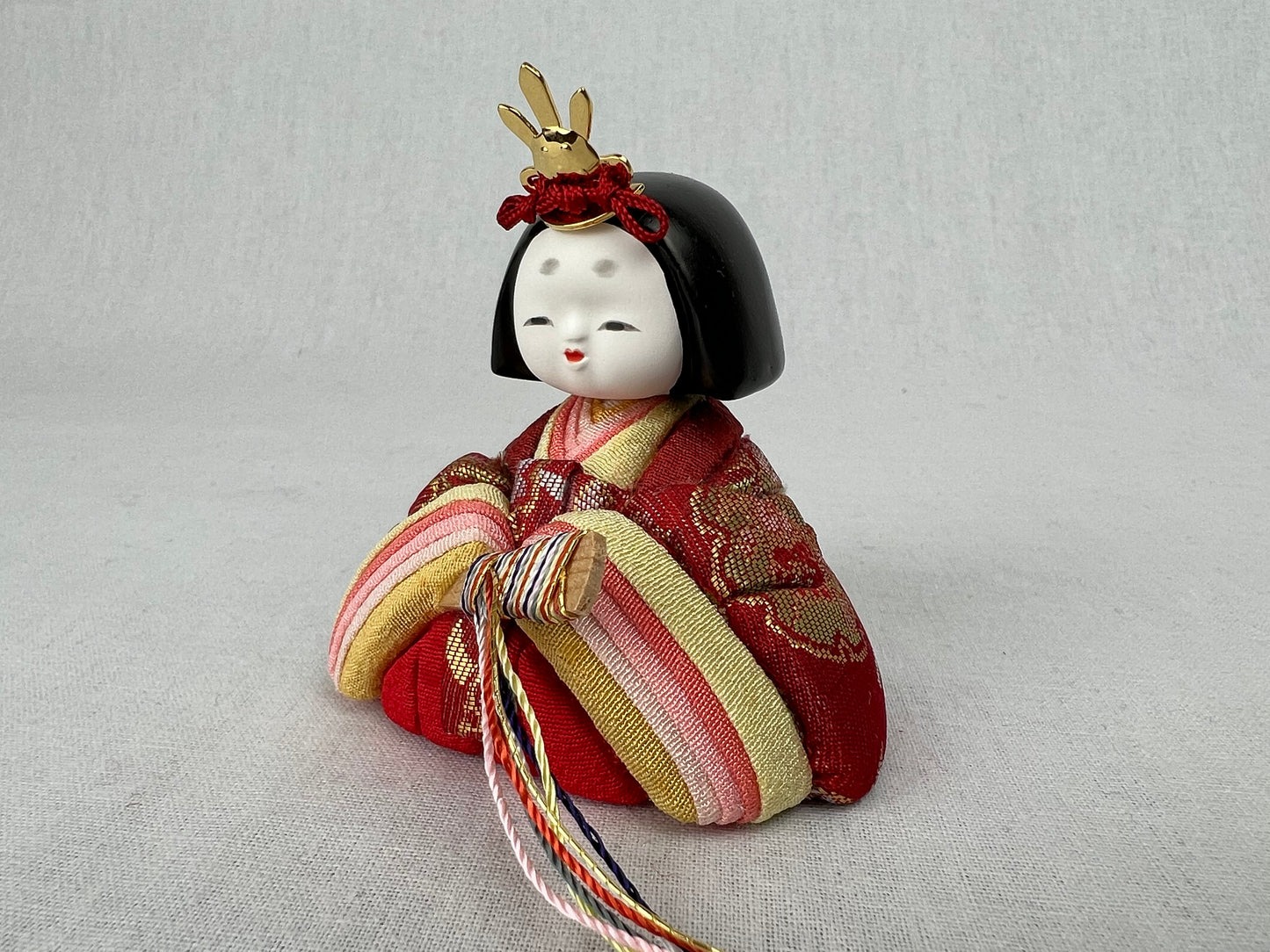 木目込み五人飾り「姫ひいな」収納タイプ №5