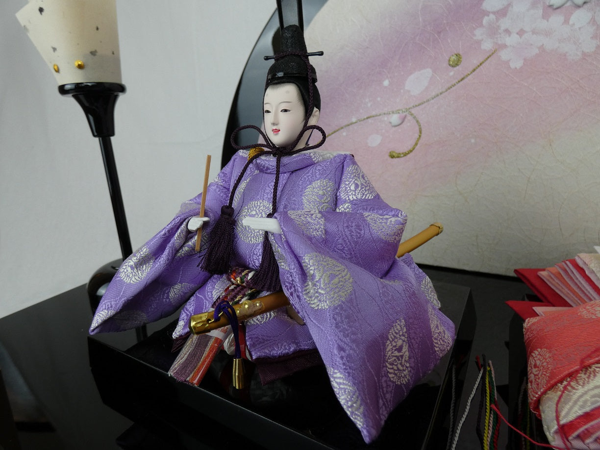 御雛正絹衣裳親王飾り 3128