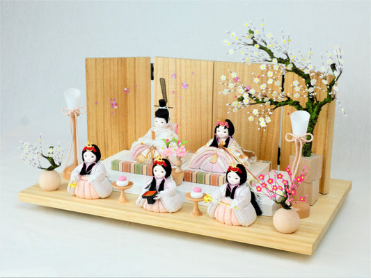 プレミアムコンパクト 木目込み親王飾り 2307J