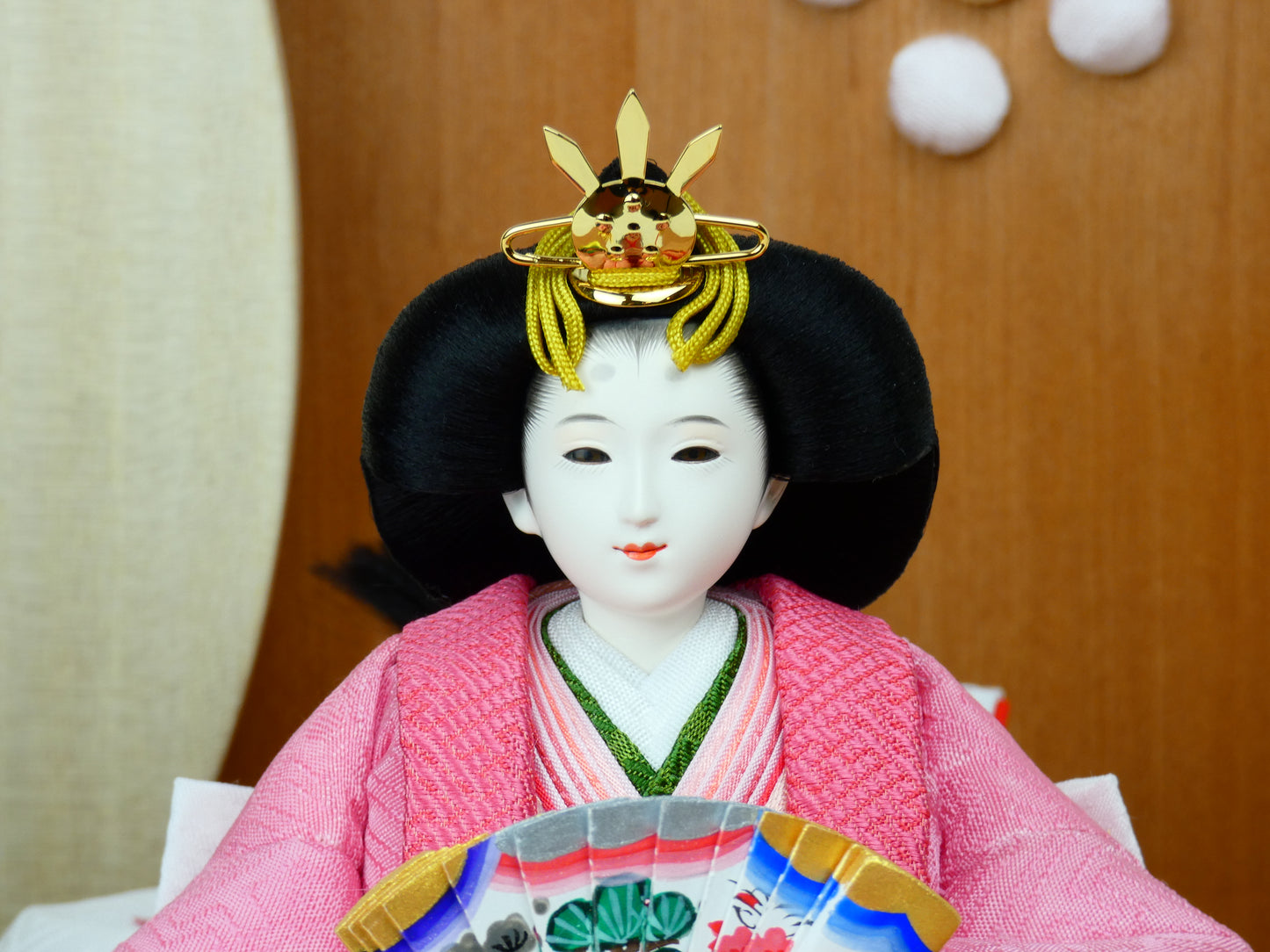 ふるさとやまがた雛 「紅花・阿波藍」手染め 親王飾り