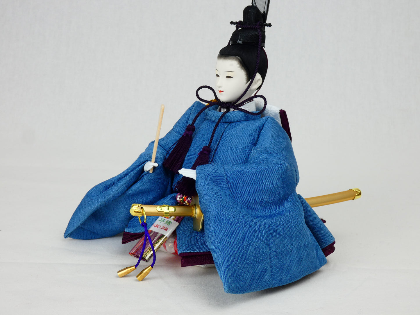 ふるさとやまがた雛 「紅花・阿波藍」手染め 親王飾り