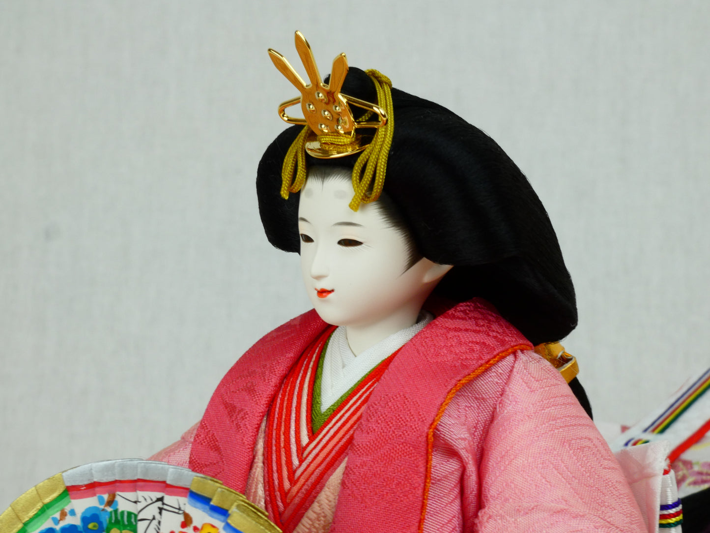 ふるさとやまがた雛 紅花手染め 金山杉 平飾り GR