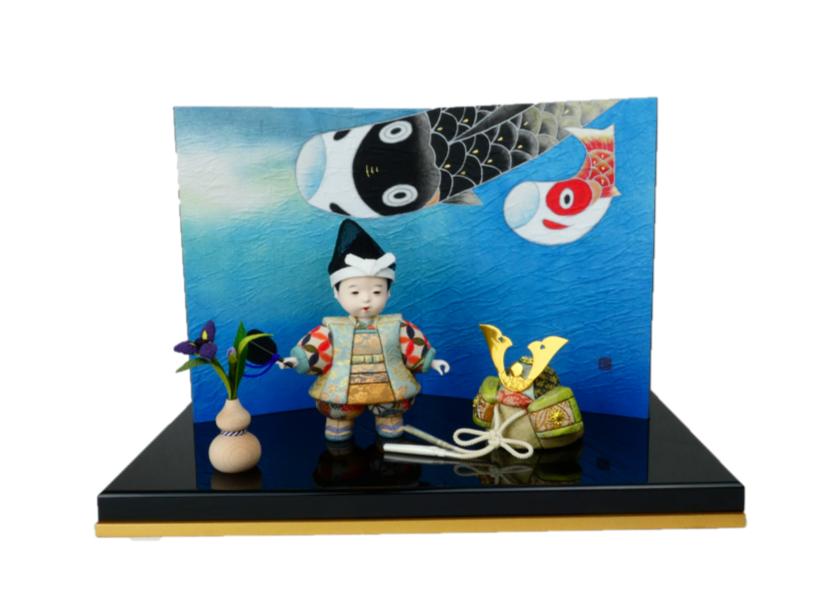 伝統工芸 桐塑胡粉仕上げ 大将飾り 54032