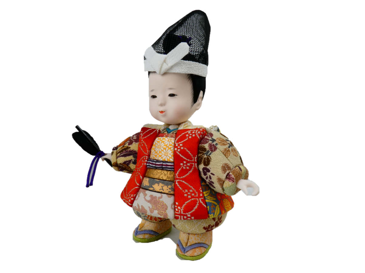 伝統工芸 桐塑胡粉仕上げ 大将飾り 54033