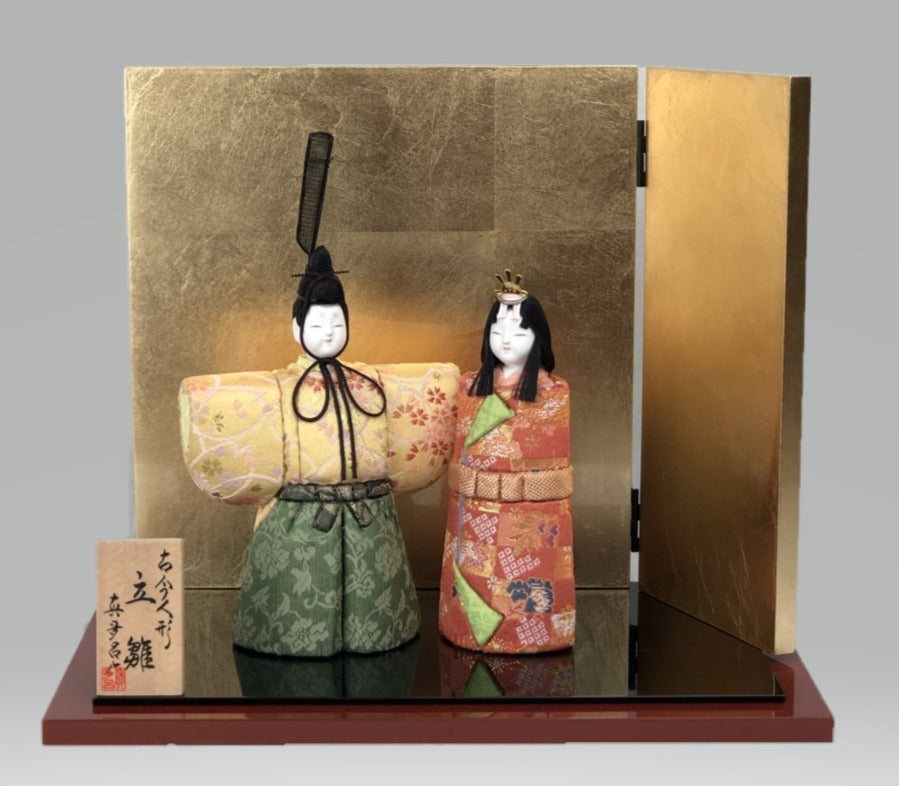 真多呂作 立雛木目込み人形 3092