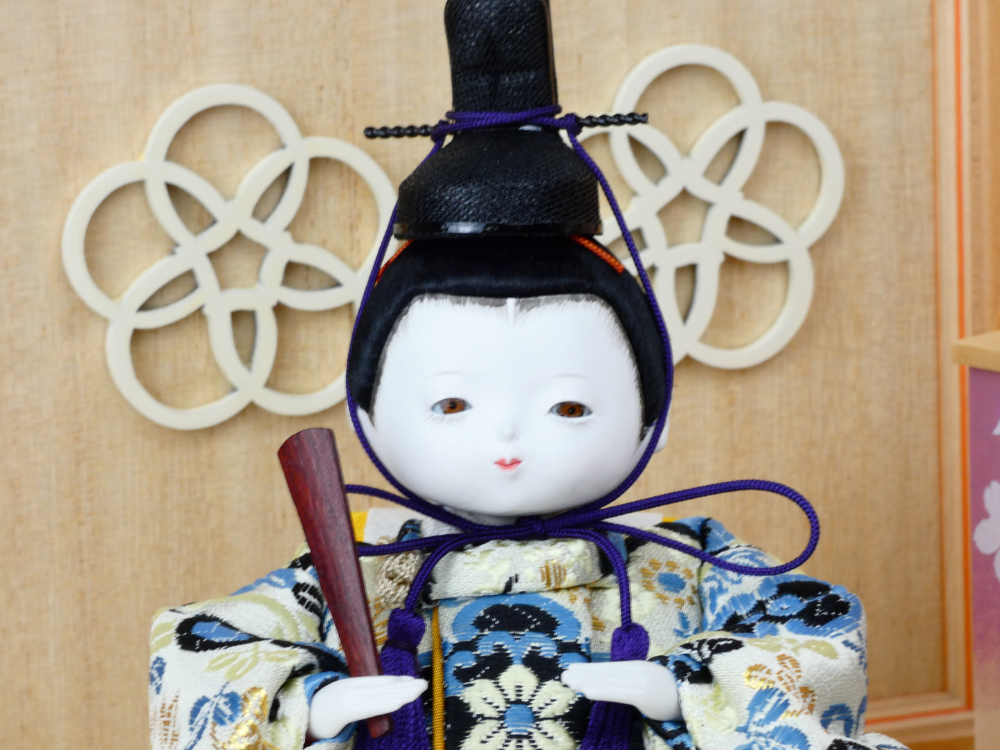おぼこ雛 金襴衣装 親王飾り 伝統工芸「桐塑頭」