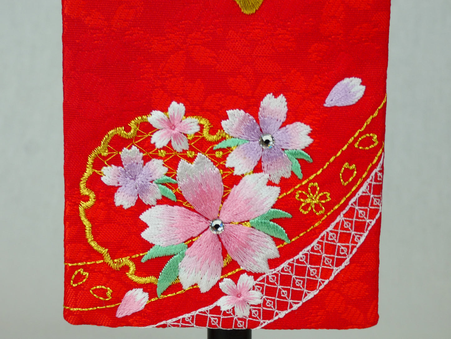 刺繍お名前旗「桜模様」コンパクト